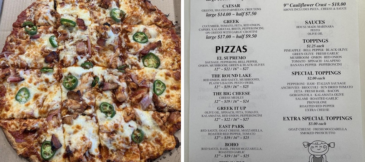 Pizza Girl Menu