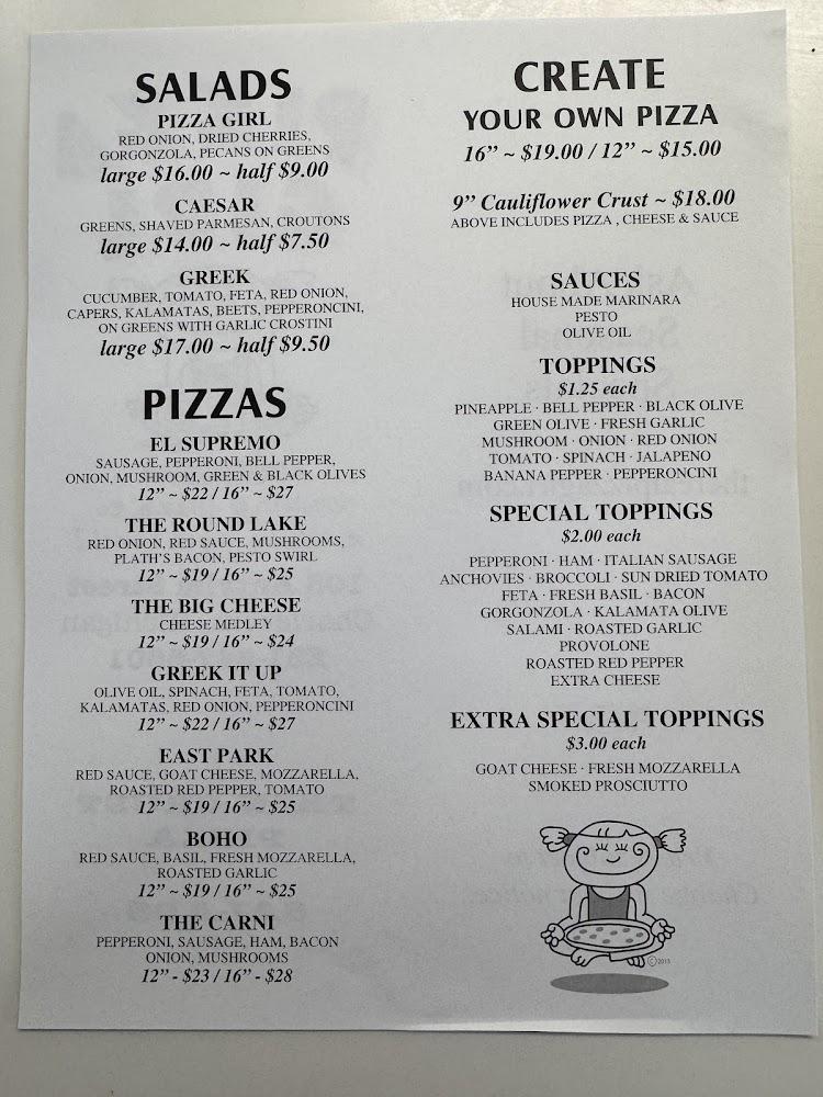Pizza Girl Menu image 1