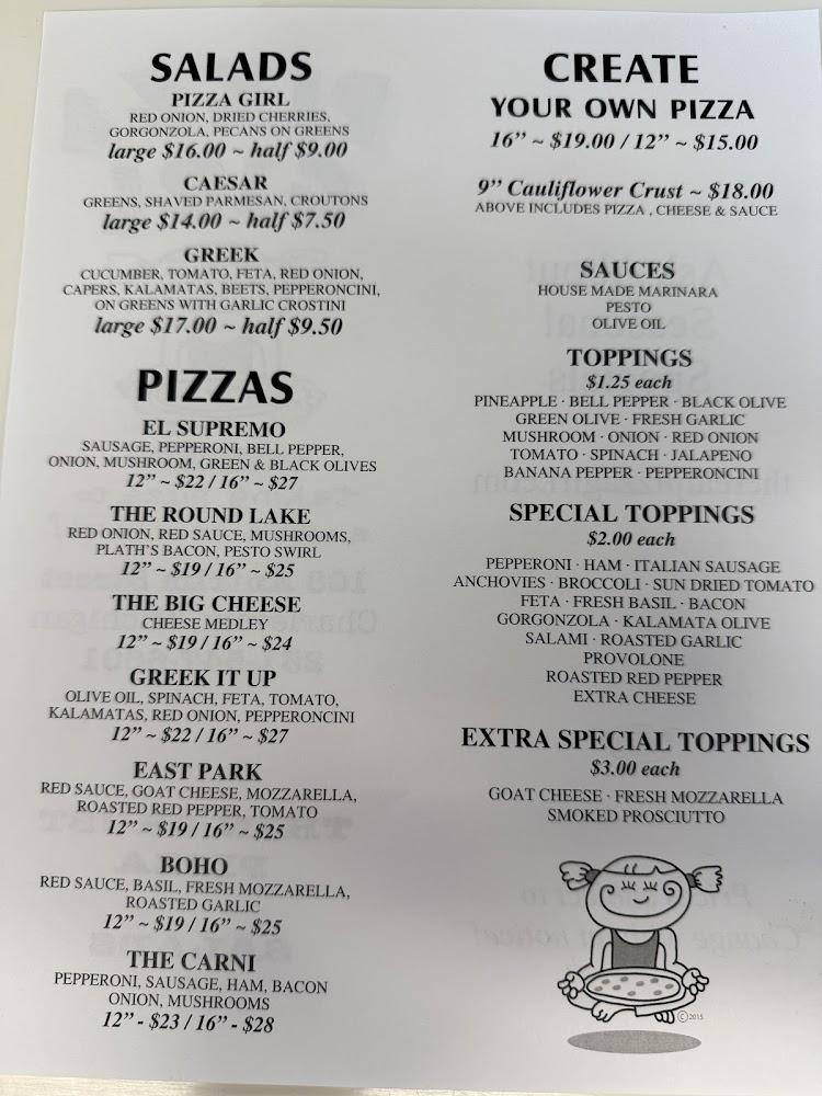 Pizza Girl Menu image 2